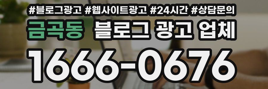 금곡동 블로그 광고 업체