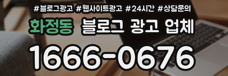 화정동 블로그 광고 업체