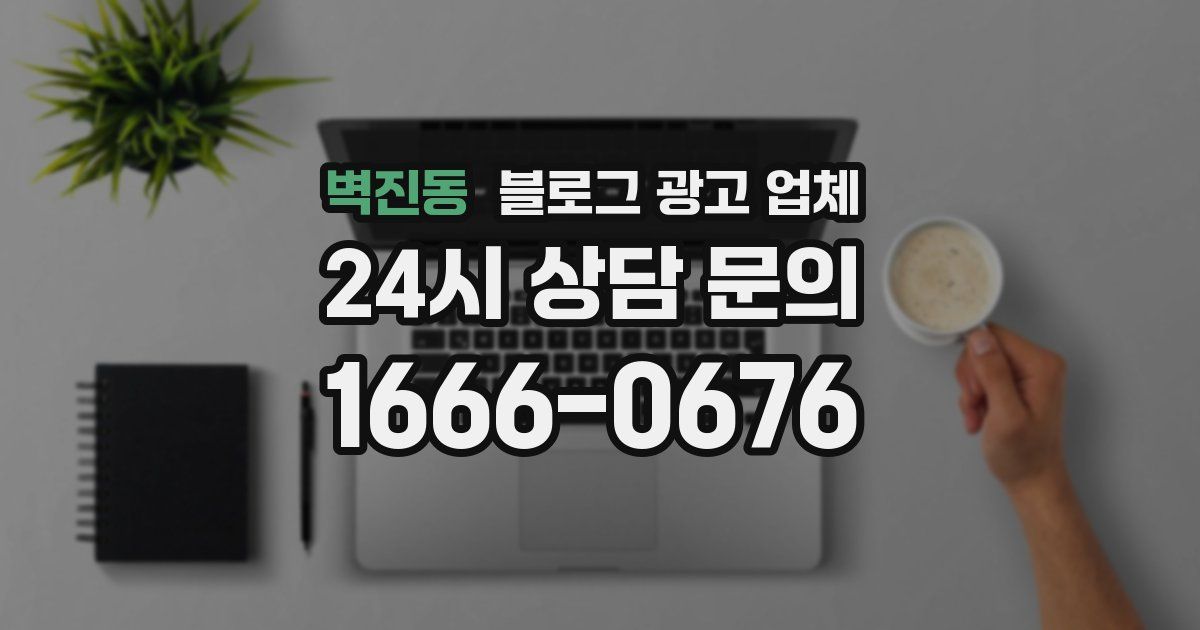 벽진동 블로그 광고 업체