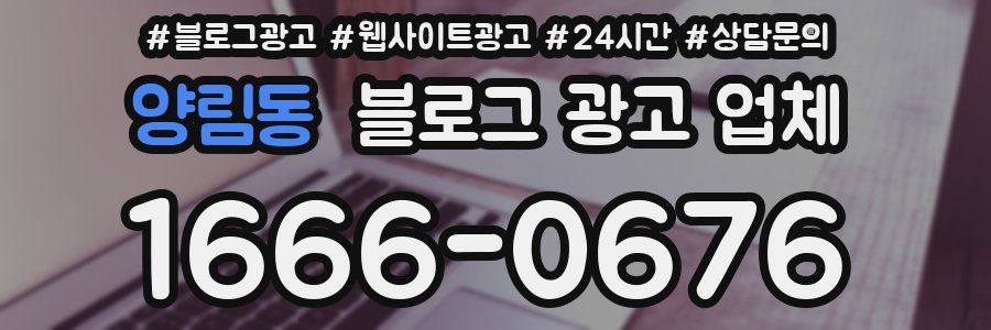 양림동 블로그 광고 업체