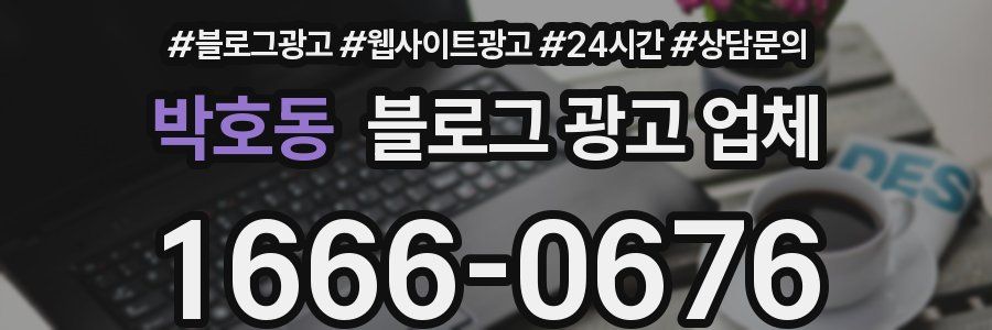 박호동 블로그 광고 업체