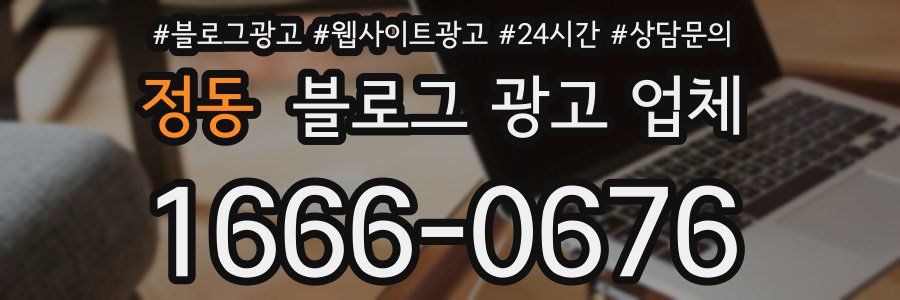 정동 블로그 광고 업체