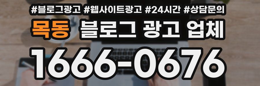 목동 블로그 광고 업체