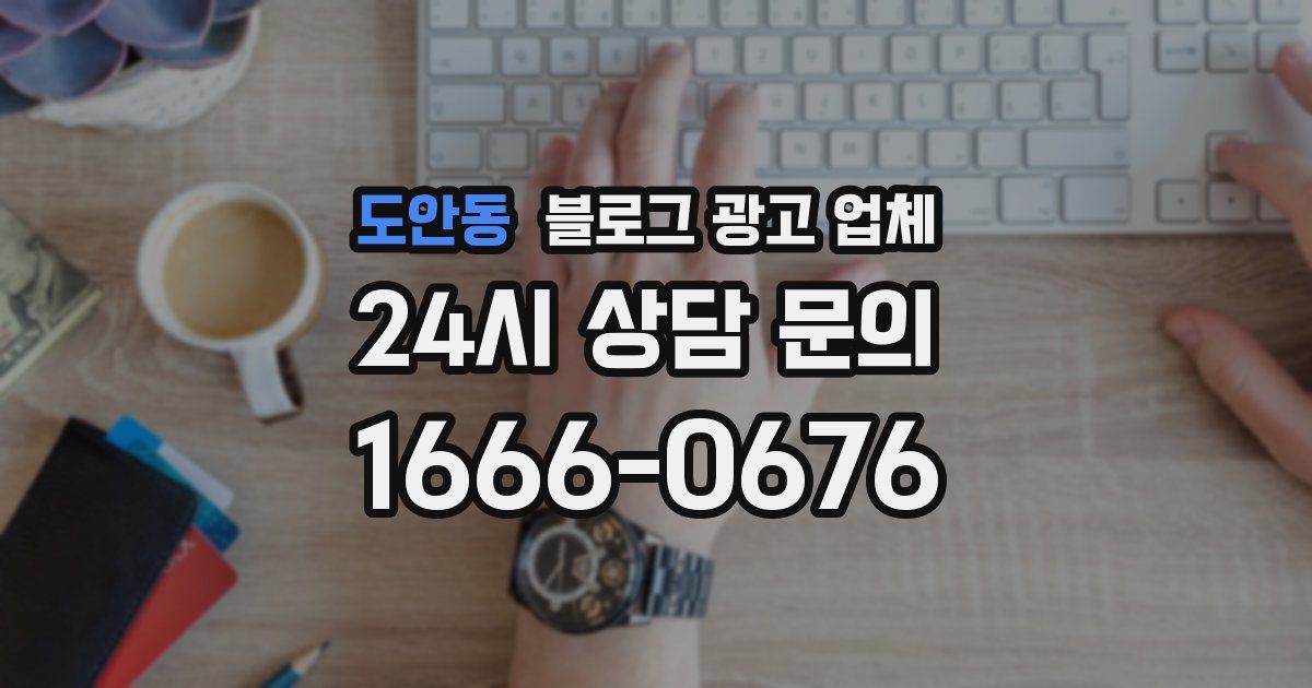 도안동 블로그 광고 업체