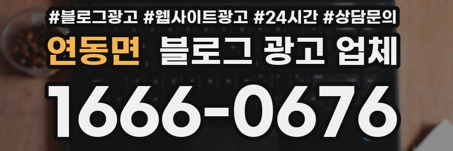 연동면 블로그 광고 업체