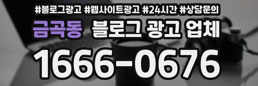 금곡동 블로그 광고 업체