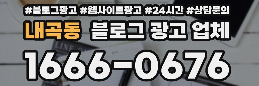 내곡동 블로그 광고 업체