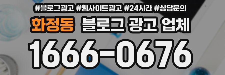 화정동 블로그 광고 업체