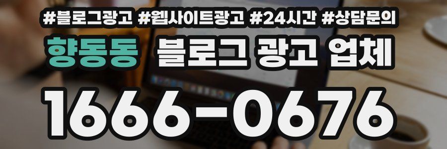 향동동 블로그 광고 업체