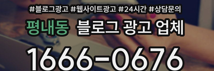 평내동 블로그 광고 업체