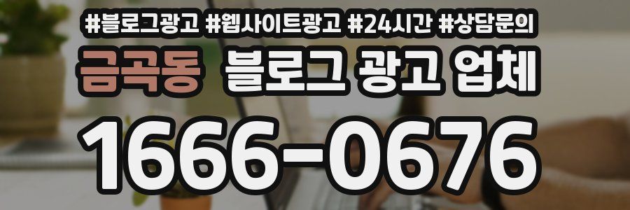 금곡동 블로그 광고 업체