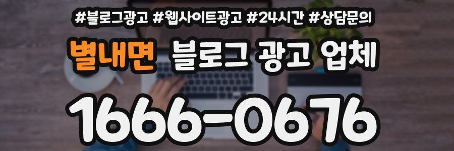 별내면 블로그 광고 업체