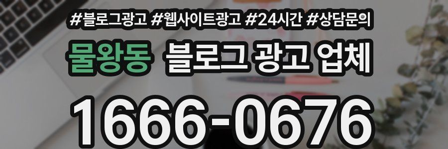 물왕동 블로그 광고 업체