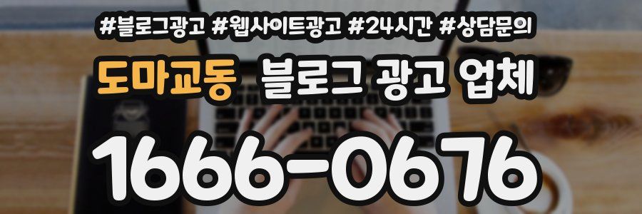 도마교동 블로그 광고 업체