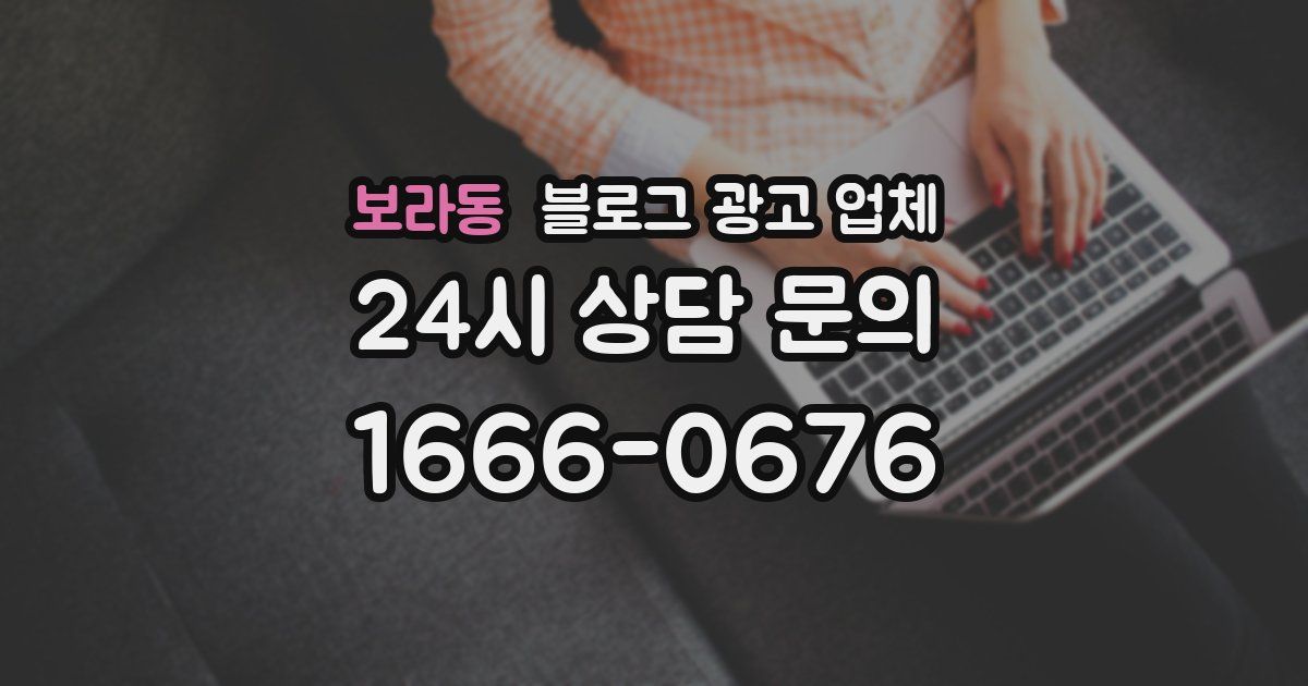 보라동 블로그 광고 업체