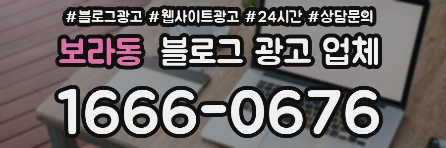 보라동 블로그 광고 업체