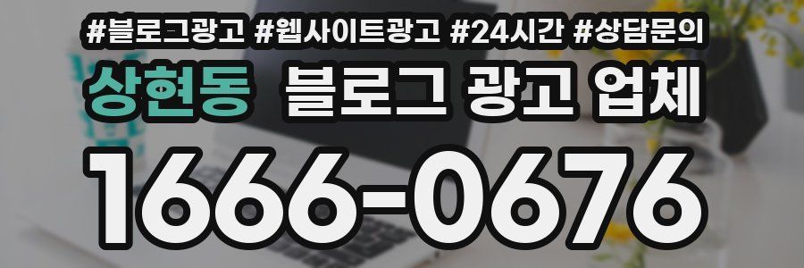 상현동 블로그 광고 업체