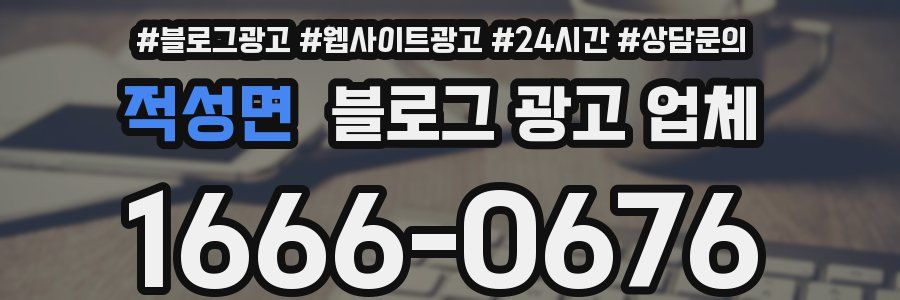 적성면 블로그 광고 업체