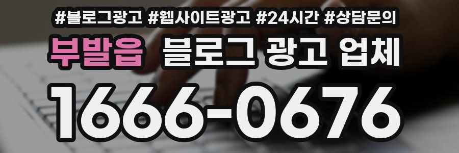 부발읍 블로그 광고 업체