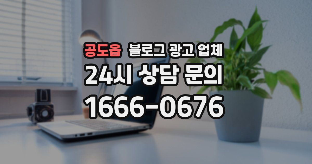 공도읍 블로그 광고 업체