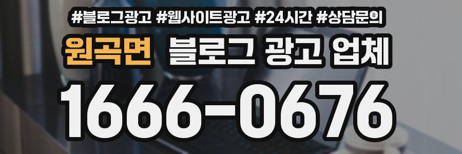 원곡면 블로그 광고 업체
