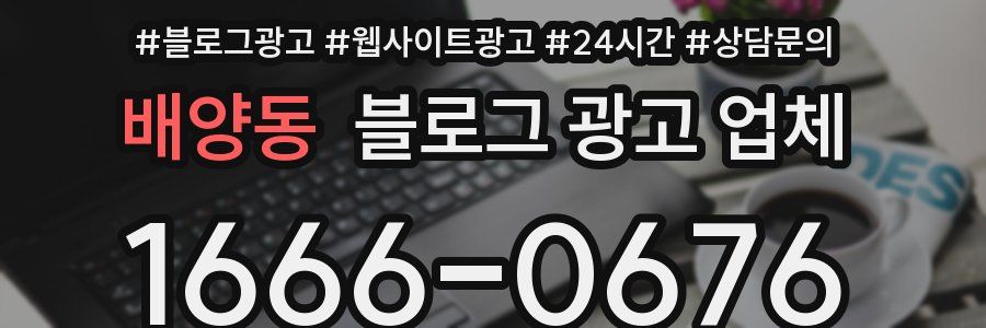배양동 블로그 광고 업체