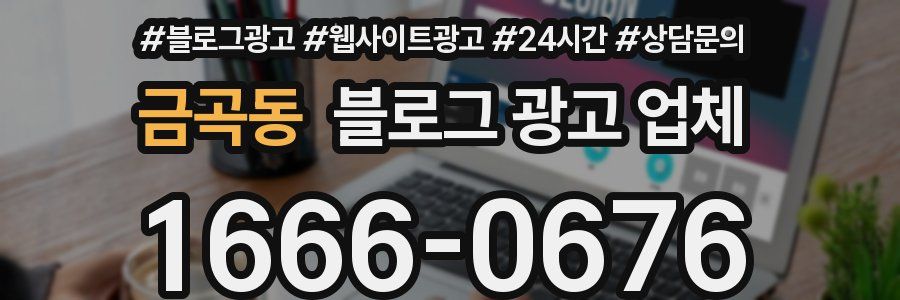 금곡동 블로그 광고 업체