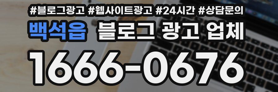 백석읍 블로그 광고 업체