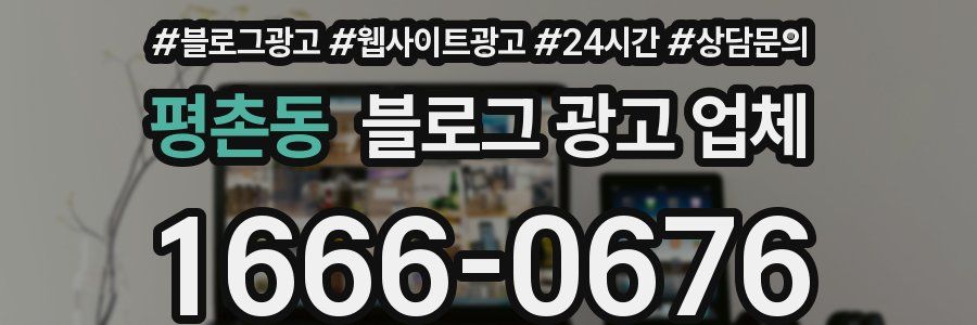 평촌동 블로그 광고 업체