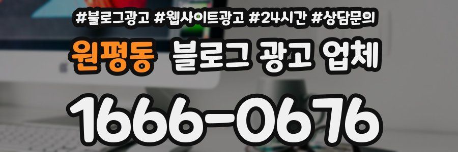 원평동 블로그 광고 업체