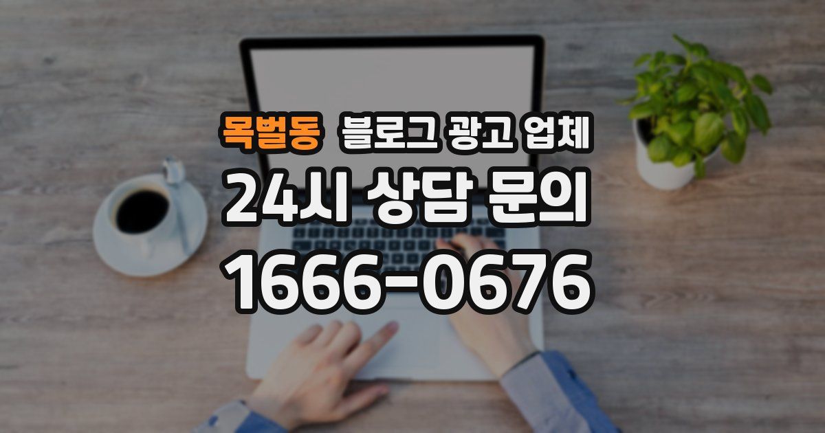 목벌동 블로그 광고 업체