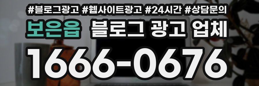 보은읍 블로그 광고 업체
