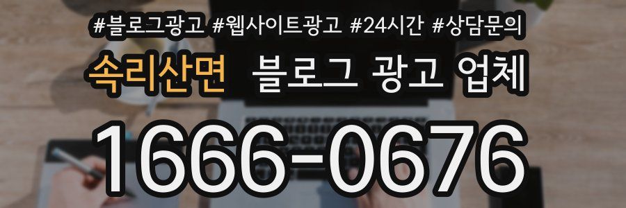 속리산면 블로그 광고 업체