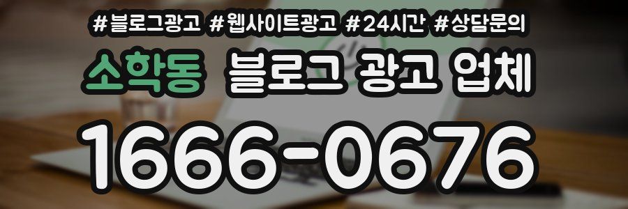 소학동 블로그 광고 업체