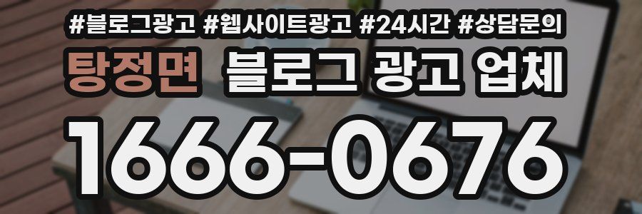 탕정면 블로그 광고 업체