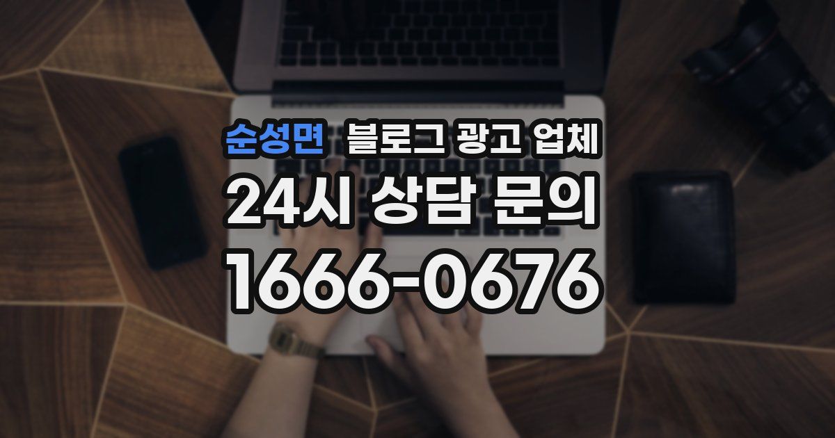 순성면 블로그 광고 업체