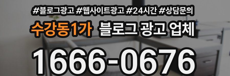 수강동1가 블로그 광고 업체