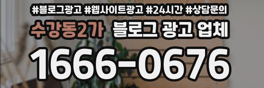 수강동2가 블로그 광고 업체