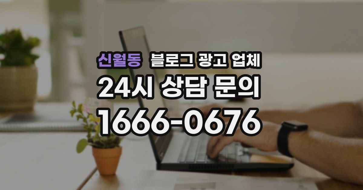 신월동 블로그 광고 업체