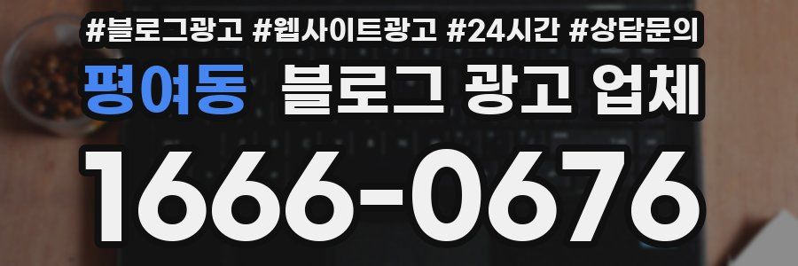 평여동 블로그 광고 업체