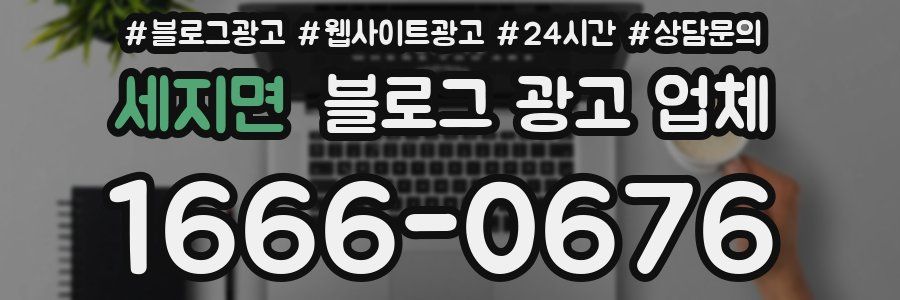 세지면 블로그 광고 업체