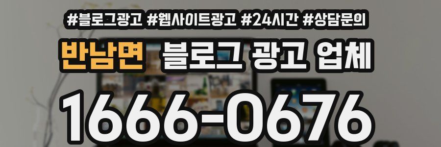 반남면 블로그 광고 업체