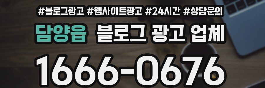 담양읍 블로그 광고 업체