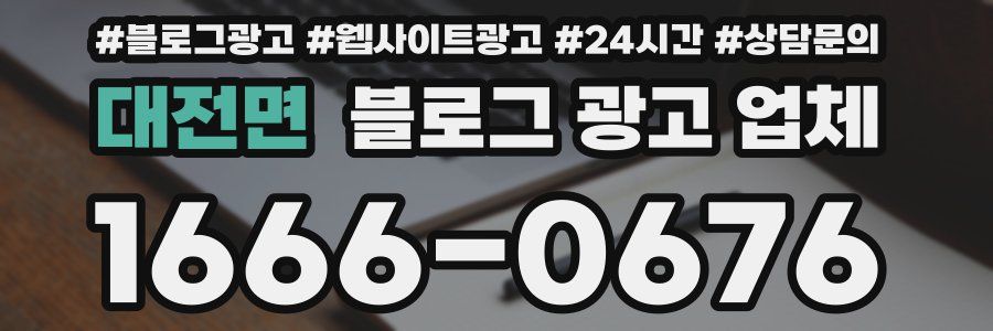 대전면 블로그 광고 업체