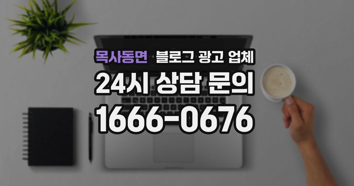 목사동면 블로그 광고 업체