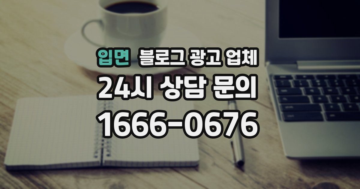 입면 블로그 광고 업체