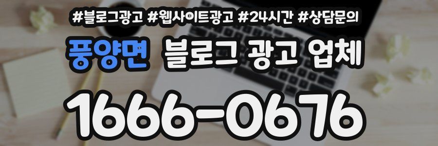 풍양면 블로그 광고 업체