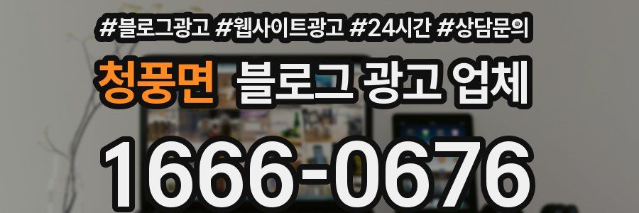 청풍면 블로그 광고 업체