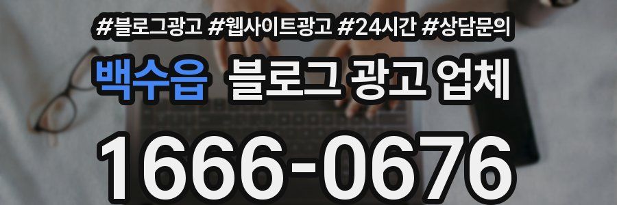 백수읍 블로그 광고 업체