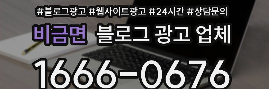 비금면 블로그 광고 업체
